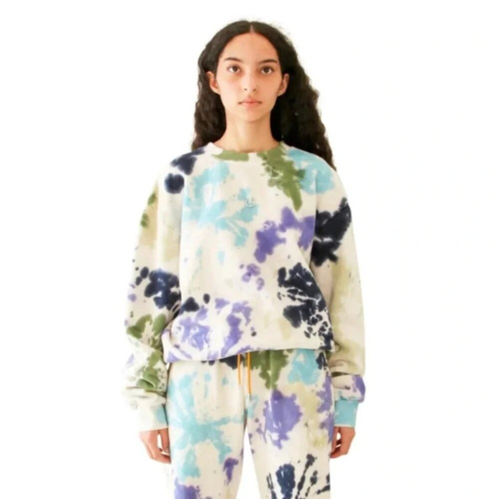 Kkco pierced tie-dyed sweatshirt